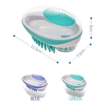 Dog  Bath Brush Massage Comb Soft Silicone