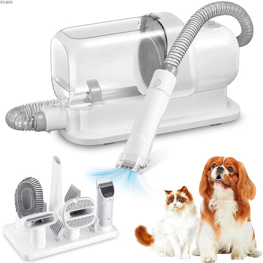 Pet Grooming Vacuum & Pet Grooming Kit with 2.3L Capacity