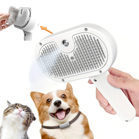 Pet Spray Grooming Comb Steamy Floating Hair